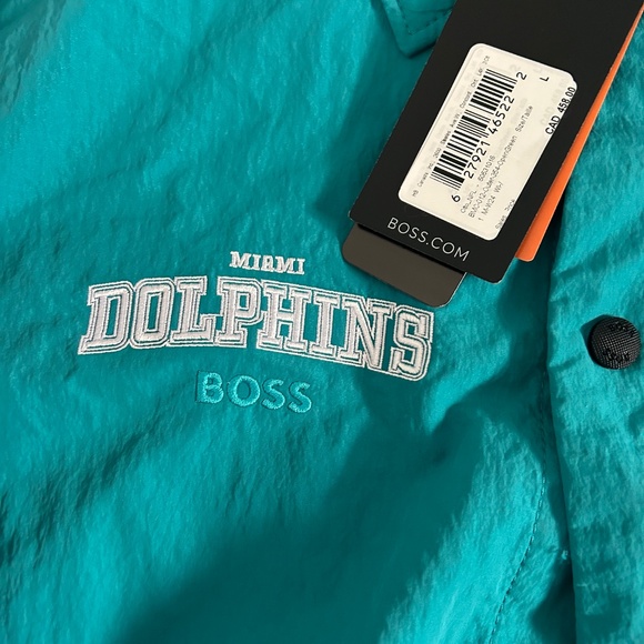 Hugo Boss Miami Dolphins NFL Men’s Blue Jacket - Picture 3 of 9